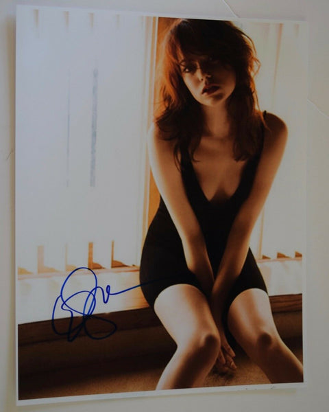 Emma Stone Signed Autographed 11X14 Photo La La Land Hot Sexy COA VD