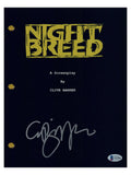 Clive Barker Signed Autographed Nightbreed Movie Script Screenplay Beckett COA