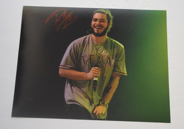 Post Malone Signed Autographed 11x14 Photo STONEY BEERBONGS & BENTLEYS COA