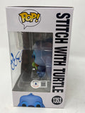Dean DeBlois Signed Funko Pop Lilo & Stitch Stitch With Turtle Autograph BAS COA