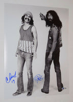 Cheech Marin & Tommy Chong Signed Autographed 11x14 Photo UP IN SMOKE BAS COA