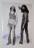 Cheech Marin & Tommy Chong Signed Autographed 11x14 Photo UP IN SMOKE BAS COA