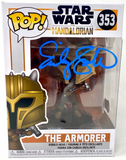 Emily Swallow Signed Funko Pop  Mandalorian The Armorer Star Wars Autograph BAS