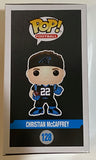 Christian McCaffrey Signed Autograph Funko Pop Carolina Panthers Beckett BAS COA
