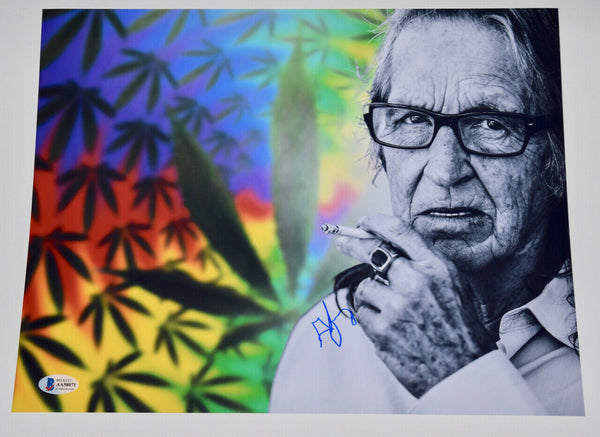 George Jung Signed Autographed 11x14 Photo Blow Movie Drug Smuggler Beckett COA
