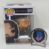 Viggo Mortensen Signed Aragorn The Lord of The Rings Funko Pop 531 Beckett COA