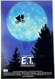 Drew Barrymore Signed E.T. the Extra-Terrestrial Movie Poster Autograph BAS COA
