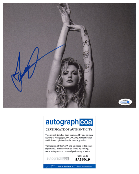 Ireland Baldwin Signed Autographed 8x10 Photo Sexy Model ACOA COA
