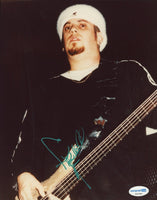 Fieldy Reginald Arvizu Korn Band Signed Autograph 8x10 Photo Bassist ACOA COA