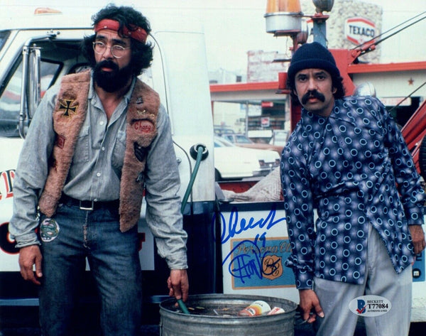 Cheech Marin Tommy Chong Signed Autograph 8x10 Photo Up In Smoke BAS Beckett COA