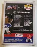 Saquon Barkley Signed Autograph Funko Pop Figure NY New York Giants Beckett COA