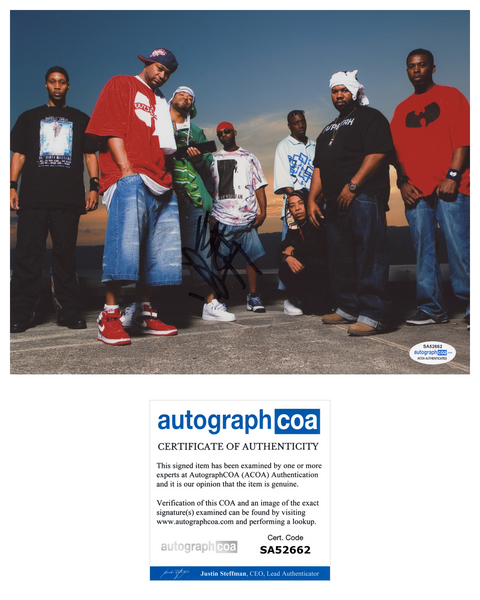 Method Man Signed Autograph 8x10 Photo Wu Tang Clan Hip Hop Rapper ACOA COA