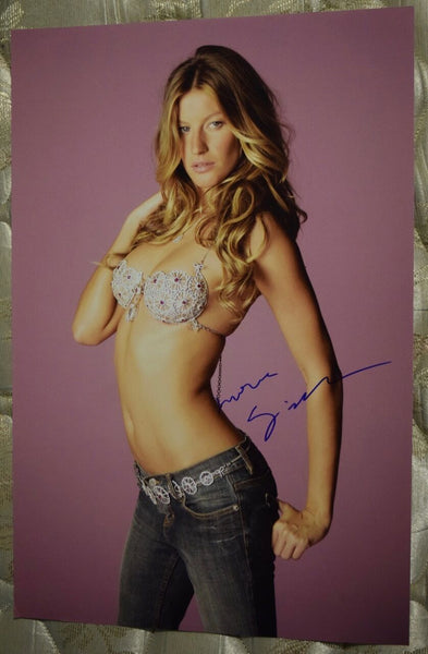 Gisele Bundchen Signed Autographed 12x18 Poster Photo Victoria's Secret Model