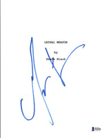 Mel Gibson Signed Autographed LETHAL WEAPON Movie Script Beckett BAS COA