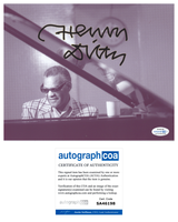 Henry Diltz Signed Autograph 8x10 Photo Ray Charles Rock Photographer ACOA COA