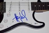 Huey Lewis Signed Autographed Electric Guitar Back To The Future Beckett BAS COA