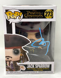Johnny Depp Signed Jack Sparrow Funko Pop Pirates of the Caribbean ACOA COA
