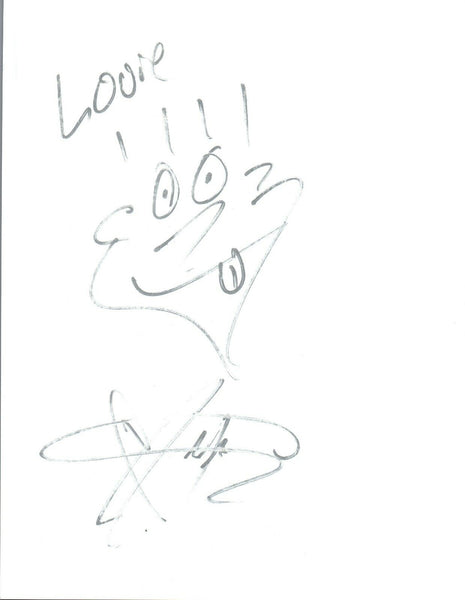 Mitchy Collins Signed Autograph Hand Drawn Sketch OH HONEY COA VD