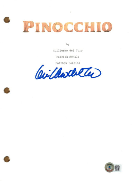 Guillermo Del Toro Signed Autograph Pinocchio Full Movie Script Beckett COA
