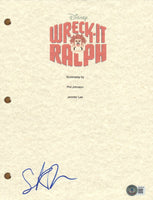 Sarah Silverman Signed Autograph Wreck-It Ralph Full Movie Script Beckett COA