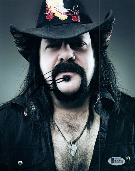 Vinnie Paul Signed Autograph 8x10 Photo PANTERA & HELLYEAH Drummer Beckett COA