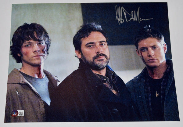 Jeffrey Dean Morgan Signed 11x14 Photo Supernatural John Winchester Beckett COA