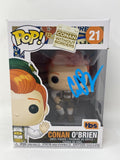 Conan O'Brien Signed Autograph Funko Pop #21 Conan Without Boarders Beckett COA