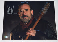 Jeffrey Dean Morgan Signed 11x14 Photo The Walking Dead Negan Beckett BAS COA