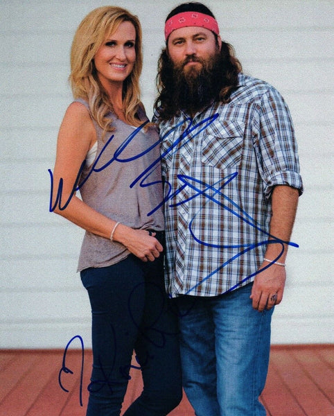 Willie & Korie Robertson Signed Autograph 8x10 Photo Duck Dynasty COA VD