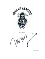 Mark Boone Junior Signed Autographed SONS OF ANARCHY Pilot Episode Script COA VD