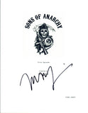 Mark Boone Junior Signed Autographed SONS OF ANARCHY Pilot Episode Script COA VD