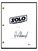 Ron Howard Signed Autograph SOLO A Star Wars Story Movie Script Beckett BAS COA