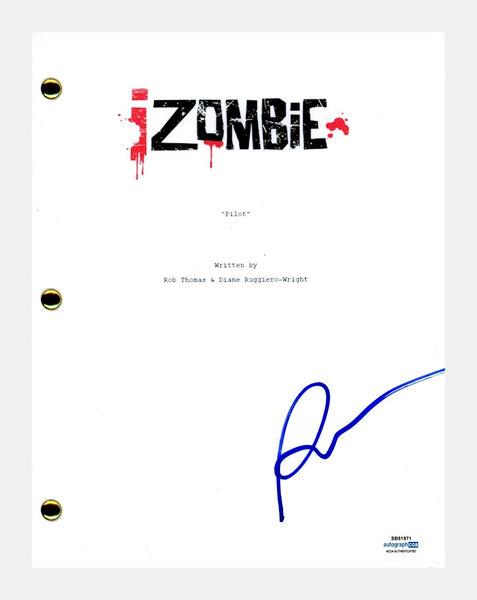 Rose McIver Signed Autographed iZombie Pilot Episode Script Screenplay ACOA COA