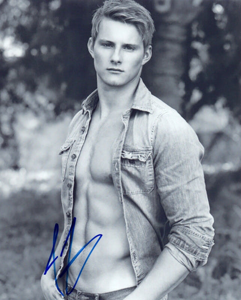 Alexander Ludwig Signed 8x10 Photo Vikings The Hunger Games Shirtless Actor COA