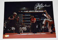 Ralph Macchio Signed Autograph 11x14 Photo The Karate Kid Crane Kick Beckett COA