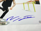Nyjah Huston Signed Autographed 11x14 Photo Olympics Skateboarder Beckett COA