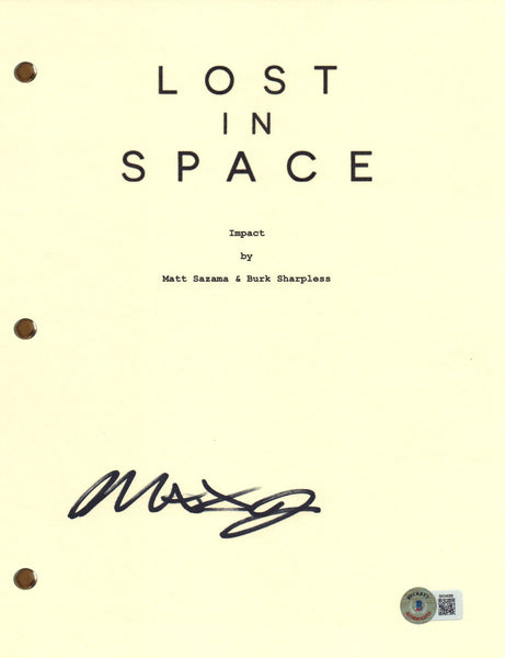 Maxwell Jenkins Signed Autograph Lost in Space Pilot Script Screenplay BAS COA