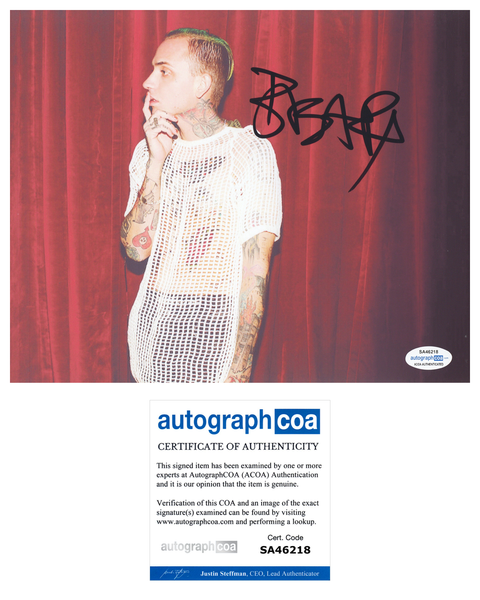 Blackbear Signed Autographed 8x10 Photo Hip Hop Rapper ACOA COA