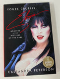 Elvira Cassandra Peterson Yours Cruelly Signed Hardcover 1st Ed Book Beckett COA