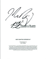 John Ridley Signed Autographed 12 YEARS A SLAVE Screenwriter Movie Script COA
