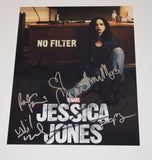 Jessica Jones Cast Signed 11x14 Photo x6 Krysten Ritter Carrie Anne Moss Eka COA