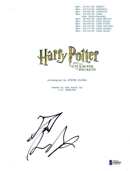 Daniel Radcliffe Signed HARRY POTTER AND THE CHAMBER OF SECRETS Script BAS COA