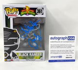Walter Jones Signed Funko Pop Mighty Morphin Power Rangers Black Ranger ACOA COA