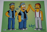 Cheech Marin & Tommy Chong Signed 11x14 Photo The Simpsons Beckett COA