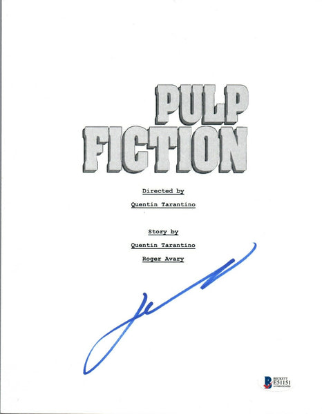 John Travolta Signed Autographed PULP FICTION Full Movie Script Beckett BAS COA