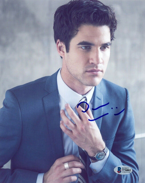 Darren Criss Signed Autograph 8x10 Photo Hollywood Glee Actor Beckett BAS COA