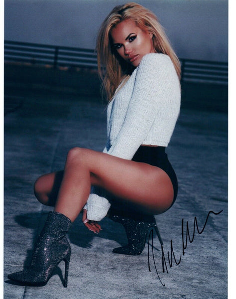 Ine Back Iversen Signed Autographed 8x10 Photo Hot Sexy Model COA