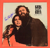 Kris Kristofferson Signed Autographed Kris & Rita Full Moon Record Album Lp