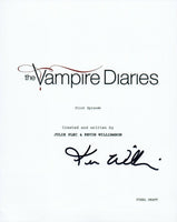 Kevin Williamson Signed Autographed THE VAMPIRE DIARIES Pilot Script COA VD