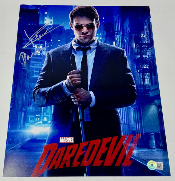 Charlie Cox Signed Autographed 11x14 Photo Daredevil Beckett BAS COA